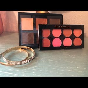 Makeup Revolution cream blush ABH cream contour
